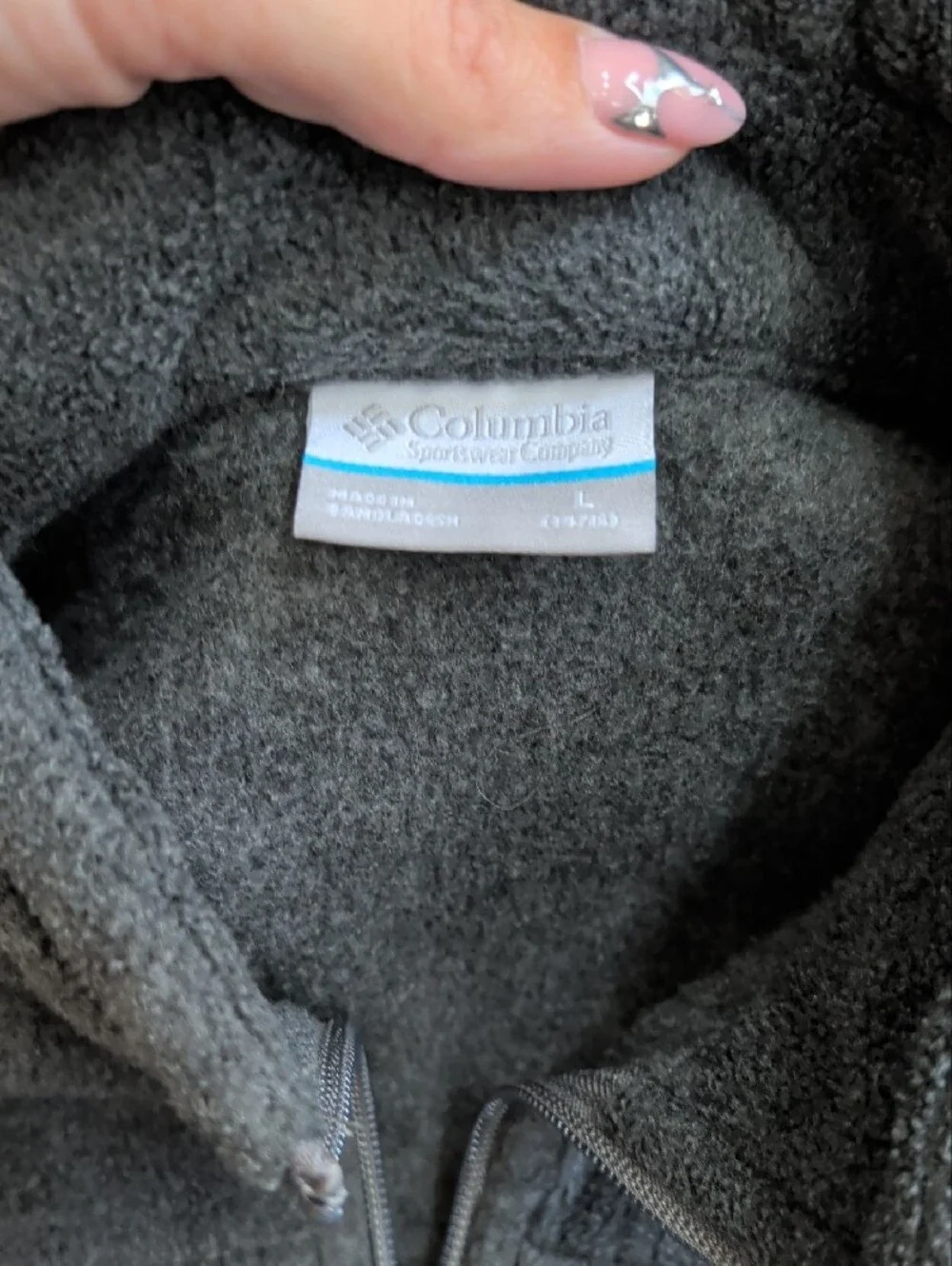 Columbia Kids Charcoal Full-Zip Fleece Jacket
